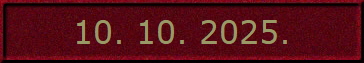 10. 10. 2025.